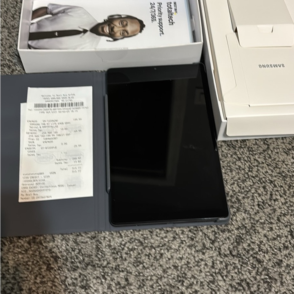 Samsung Galaxy A7 Lite Tablet with Black Display